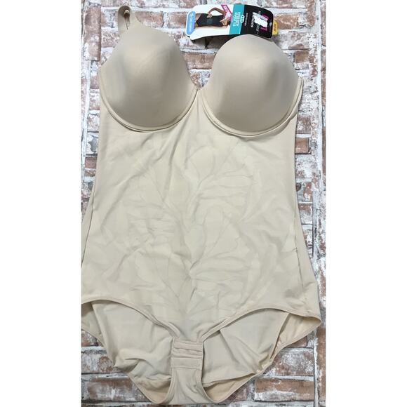 WOMEN'S FLEXEES by MAIDENFORM Fit Sense All-in-One Shaping BODYBRIEFER FLS075 - Picture 2 of 13